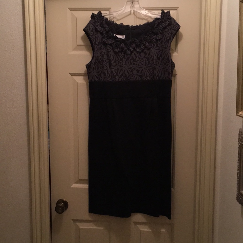 London Style sheath dress with lace bodice